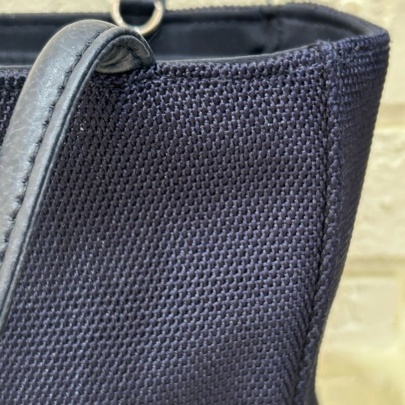 Nine West Small Navy Blue Woven  Handbag w/ Shoulder Strap - Picture 3 of 14